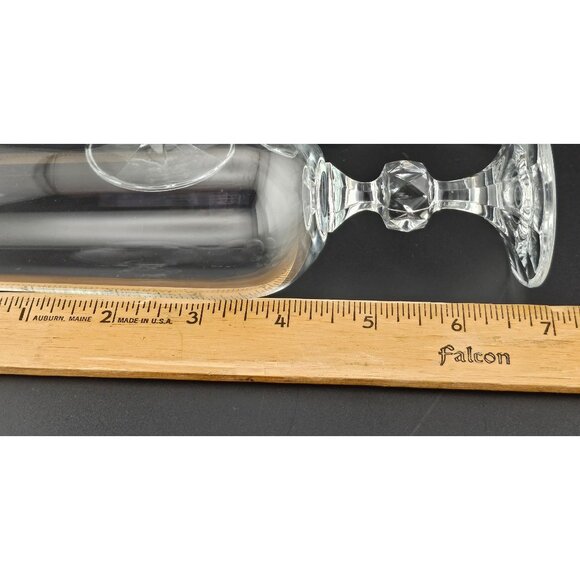 1980 Import Assoc Claudia Champagne Flute 2pc diamond ball stem made in Poland - Picture 6 of 6